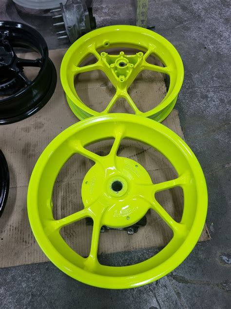 Aerox Florescent Yellow Rims Motorcycles Motorcycle Accessories On