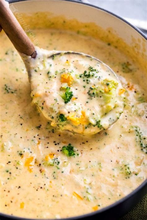 Creamy Broccoli Cheddar Soup The Chunky Chef