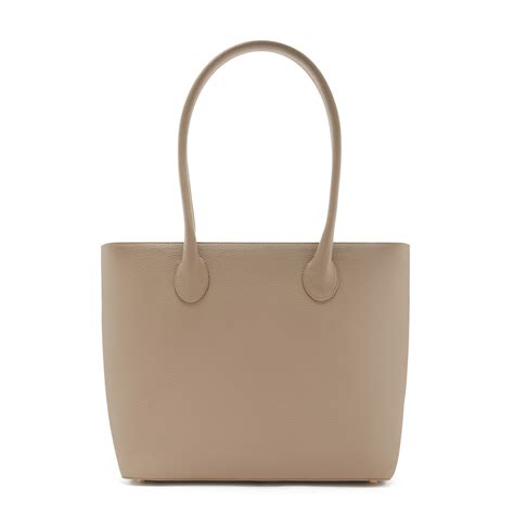 Isabel Bernard Mala Shopper De Couro De Vaca Taupe Ib