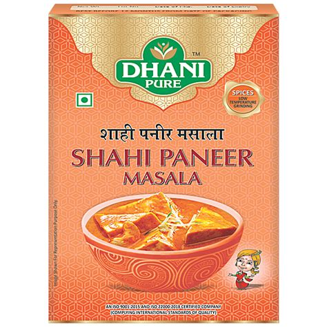 Buy Dhani Pure Shahi Paneer Masala Natural No Artificial