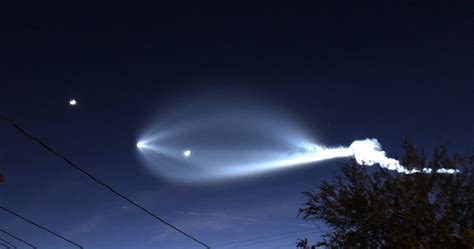 SpaceX rocket lights sky as it carries satellites from California - NBC ...