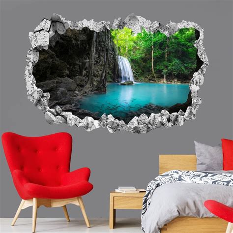 Waterfall Wall Decal Sticker Mural Poster Print Art Home Bedroom Office ...