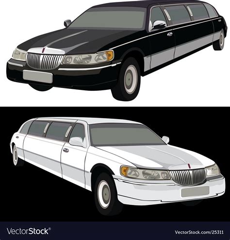 Long Limousine Royalty Free Vector Image Vectorstock