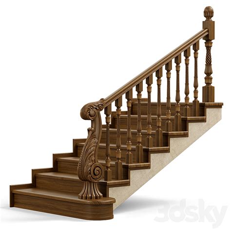 3DSKY Stairs 3D Model NEW UPDATE 2023