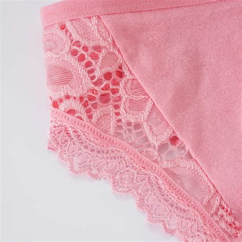 High Quality Ladies Underwear Sexy Lace Floral Underpants Flowers Lady Panties M Xl Cotton Women