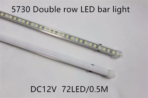 Pcs Lot Leds Led Bar Light Hard Rigid Strip Double Row Non