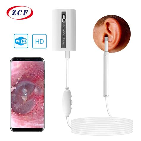 Купить Видеонаблюдение F170 Wireless WIFI Ear Otoscope Medical HD720P