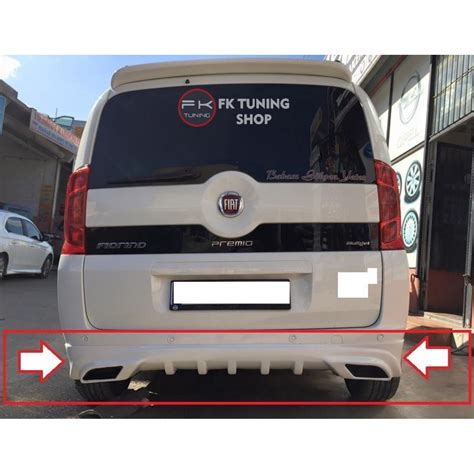 Fiat Fiorino Arka Tampon Eki Difüzör polyester boyasız FK Tuning