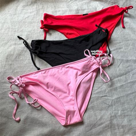 Jual K Dapet H M Tied Tanga Cheeky Bikini Bottom Celana Dalam Renang Panty Swimsuit