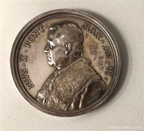 Medalla Vaticano Pius X Pont Max An Vi 1909 Vendido En Venta