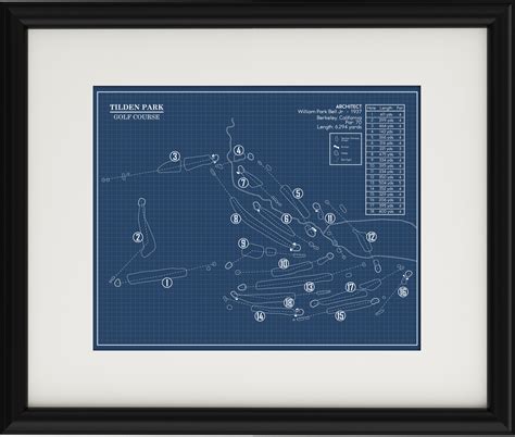 Tilden Park Golf Course Blueprint (Print) – GolfBlueprints