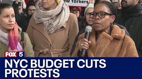 Protests Over Proposed Nyc Budget Cuts Youtube