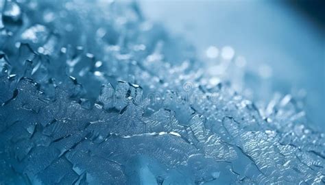 Macro Shot Snow Flakes Ice Snow Texture Pattern Background Close Up