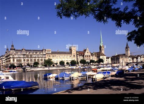 Switzerland Zurich Swiss Historic History Old Town City Capital Centre