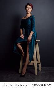 Sexy Beautiful Brunette Semi Nude Police Shutterstock