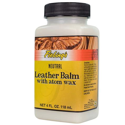 Neutral Leather Balm With Atom Wax 4 Oz 2180 00 Stecksstore