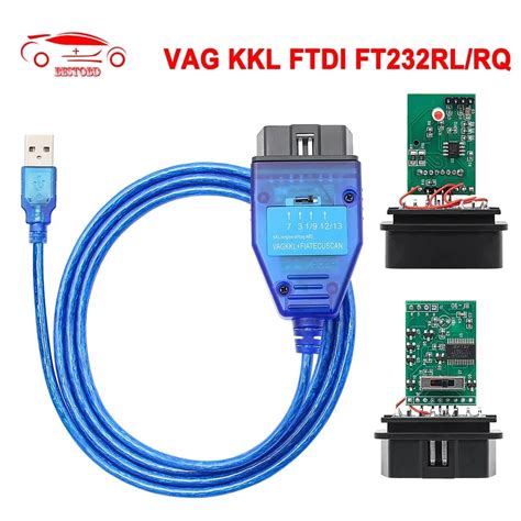 Interfaz De Diagn Stico De Coche Vag Kkl Fiatecuscan Ftdi Obd