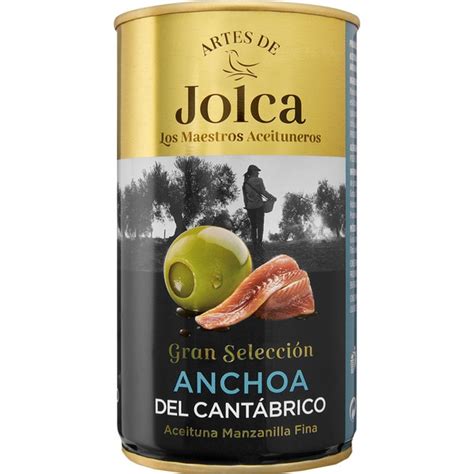 Aceitunas manzanilla rellenas de anchoa del Cantábrico Sin Gluten lata