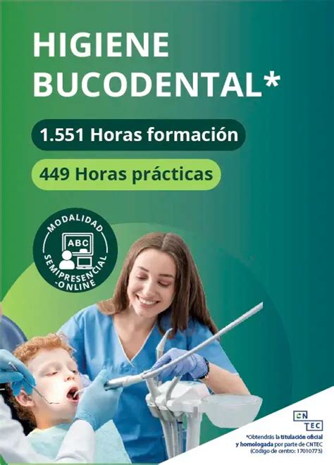 Técnico a Superior en Higiene Bucodental Semipresencial Online