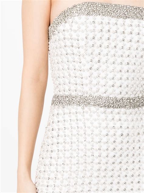 Retrofete Heather Pearl Embellished Minidress Farfetch