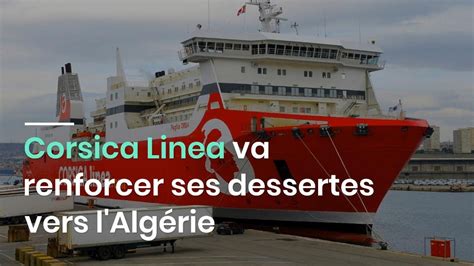 Corsica Linea va renforcer ses dessertes vers l Algérie YouTube