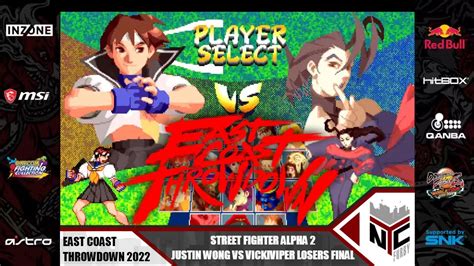 Street Fighter Alpha Justin Wong Vs Vickiviper Losers Final East