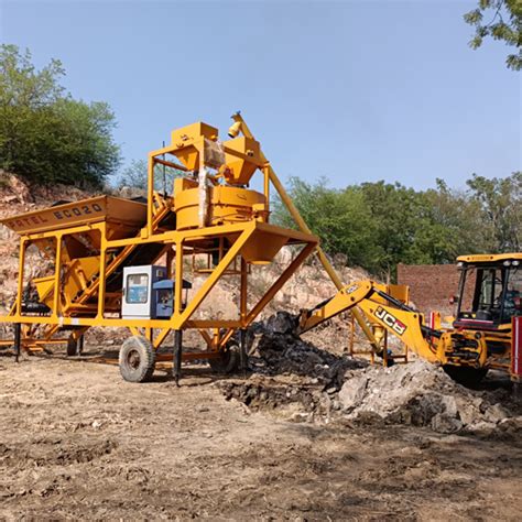 Automatic Mobile Concrete Batching Plant Manufacturer Supplier In Gujarat