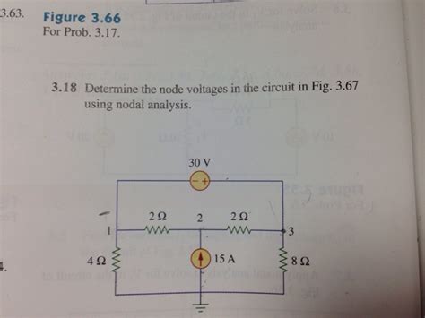 Solved Determine The Node Voltage In The Circuit In Fig Chegg