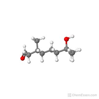 Hydroxycitronellal Structure - C10H20O2 - Over 100 million chemical ...