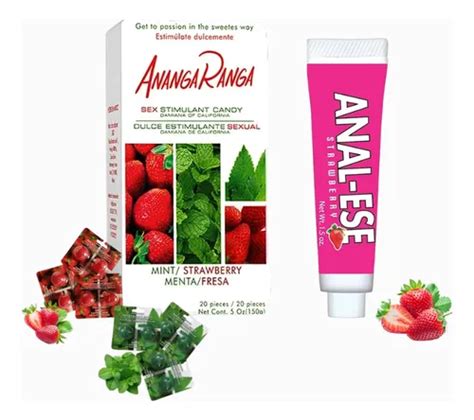Lubricante Anal Ese Fresa Dulce Estimulante Anangaranga Fresa Menta Meses sin interés