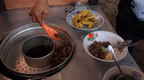 Soto Lamongan Seller Prepares a Menu at His Stall Stock Image - Image of koya, caucasian: 271022701