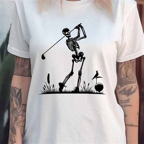 Funny Skeleton Golf Player Svg Golf Season Svg Golf Svg Golfing Svg