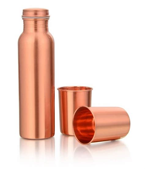 Pure Copper Bottle And Glass Set Packaging Type Box At Rs Set