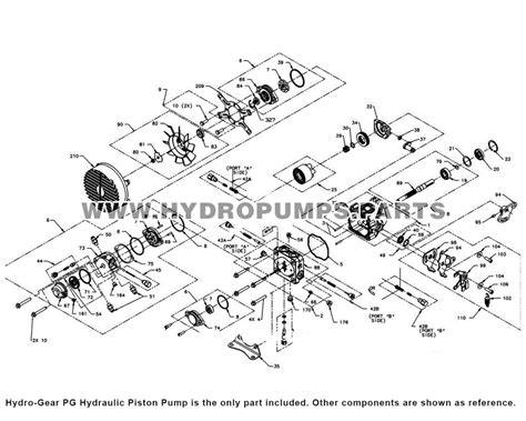 Hydro Gear Pg Hydraulic Pump Unit Pg 1kra Dy1x Xxxx Oem Hydro Pump Parts