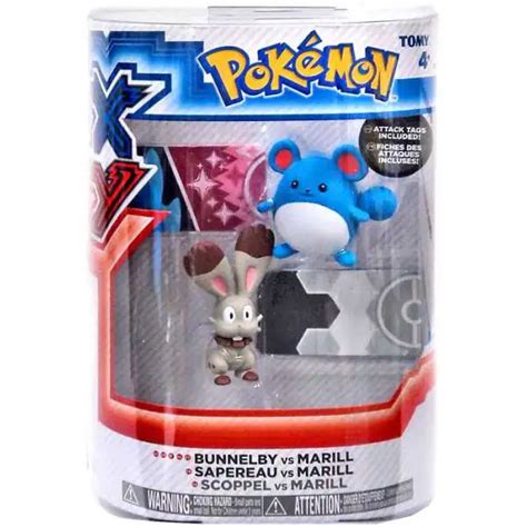 Pokemon XY Bunnelby 8 Plush Standing, Eyes Open TOMY, Inc. - ToyWiz