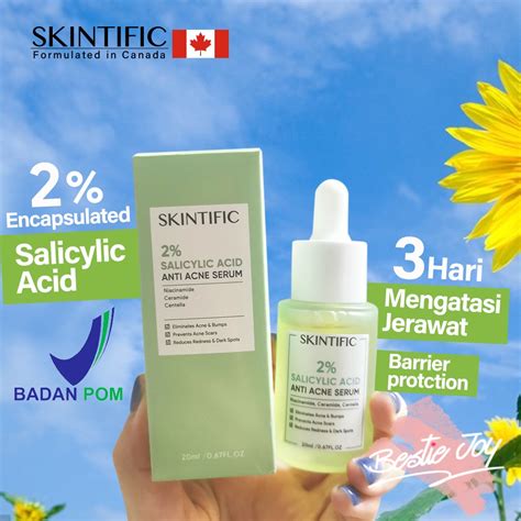 Jual Skintific 2 Salicylic Acid Anti Acne Serum 20ml Pionin Ceramide Anti Jerawat Bekas Serum