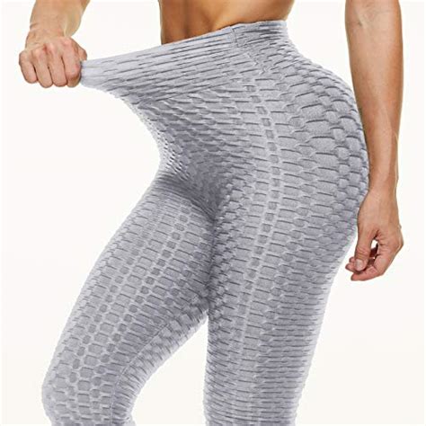 Dorforye Tik Tok Ribbed Butt Lifting Anti Cellulite Leggings For Women