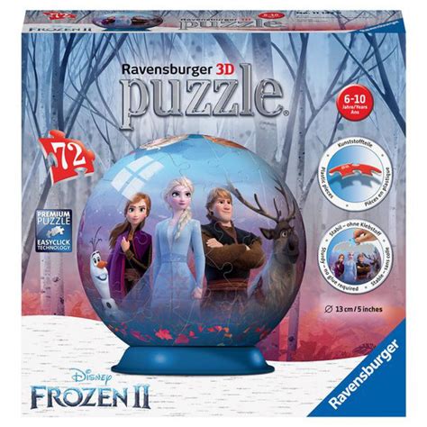 Puzzle 3d Rond 72 Pièces La Reine Des Neiges 2 3 Suisses