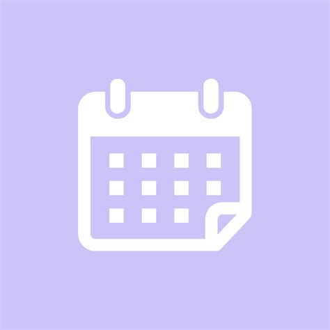 Lilac Calendar Icon Iphone Photo App App Store Icon App Icon Design