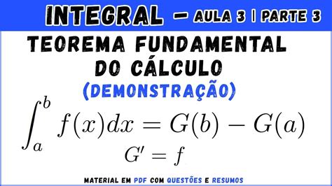 Teorema Fundamental Do Cálculo RETOEDU