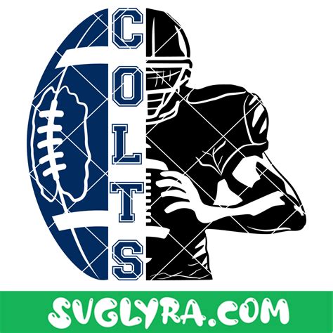 Colts Football Svg, Indianapolis Colts Svg, Colts Half Player Svg ...