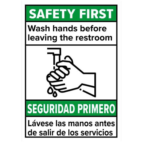 Bilingual Hand Washing Signs