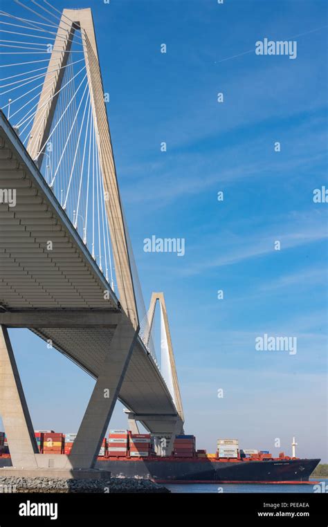 Arthur Ravenel Jr Bridge Is A Cable Stayed Bridge Over The Cooper