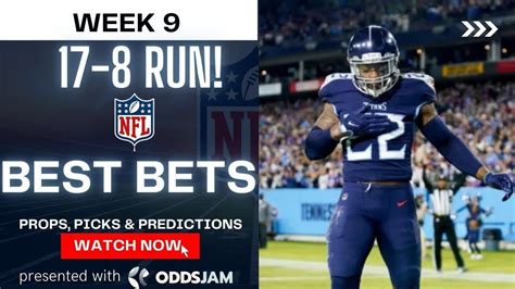 17 8 Run Nfl Picks Parlays And The Best Nfl Player Props For Week 9 Nfl Best Bets Youtube