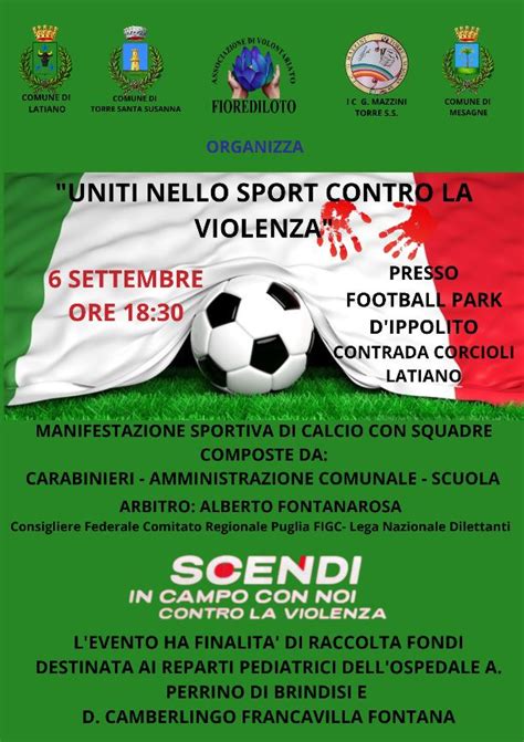 Pronti Per La Terza Edizione Di Uniti Nello Sport Contro La Violenza