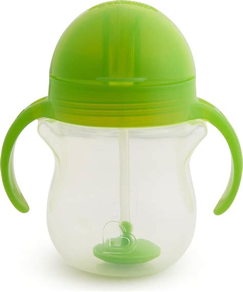 Munchkin Click Lock Tip And Sip Weighted Flexi Straw Trainer Cup Green