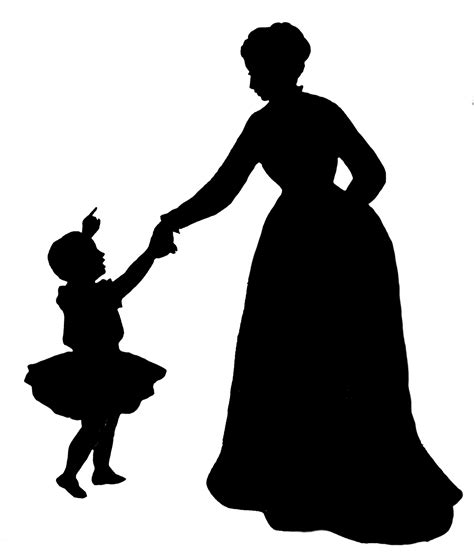 Silhouette Mother Child Clip art - sillhouette png download - 1267*1477 ...