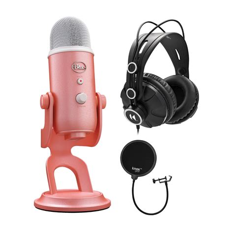 Blue Microphones Yeti Usb Microphone Aurora Collection Pink Dawn Bundle