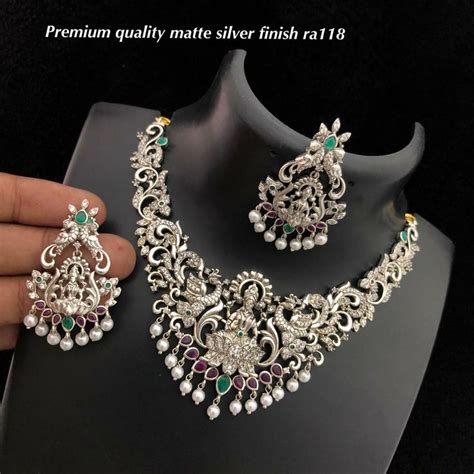 Pin By Bhargavi On Silver Jewellery Silver Bridal Jewellery Silver