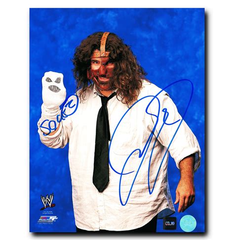 Mick Foley WWE Autographed Mankind and Socko 8x10 Photo | CoJo Sport Collectables Inc. | Reviews ...